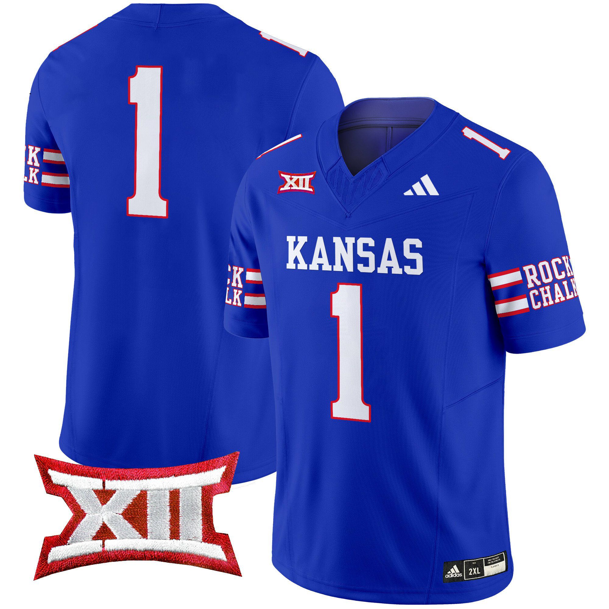 Men Kansas Jayhawks #1 No Name Blue 2024 Vapor Limited NCAA Jersey->indianapolis colts->NFL Jersey